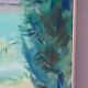 Trees by the lake, oil on canvas