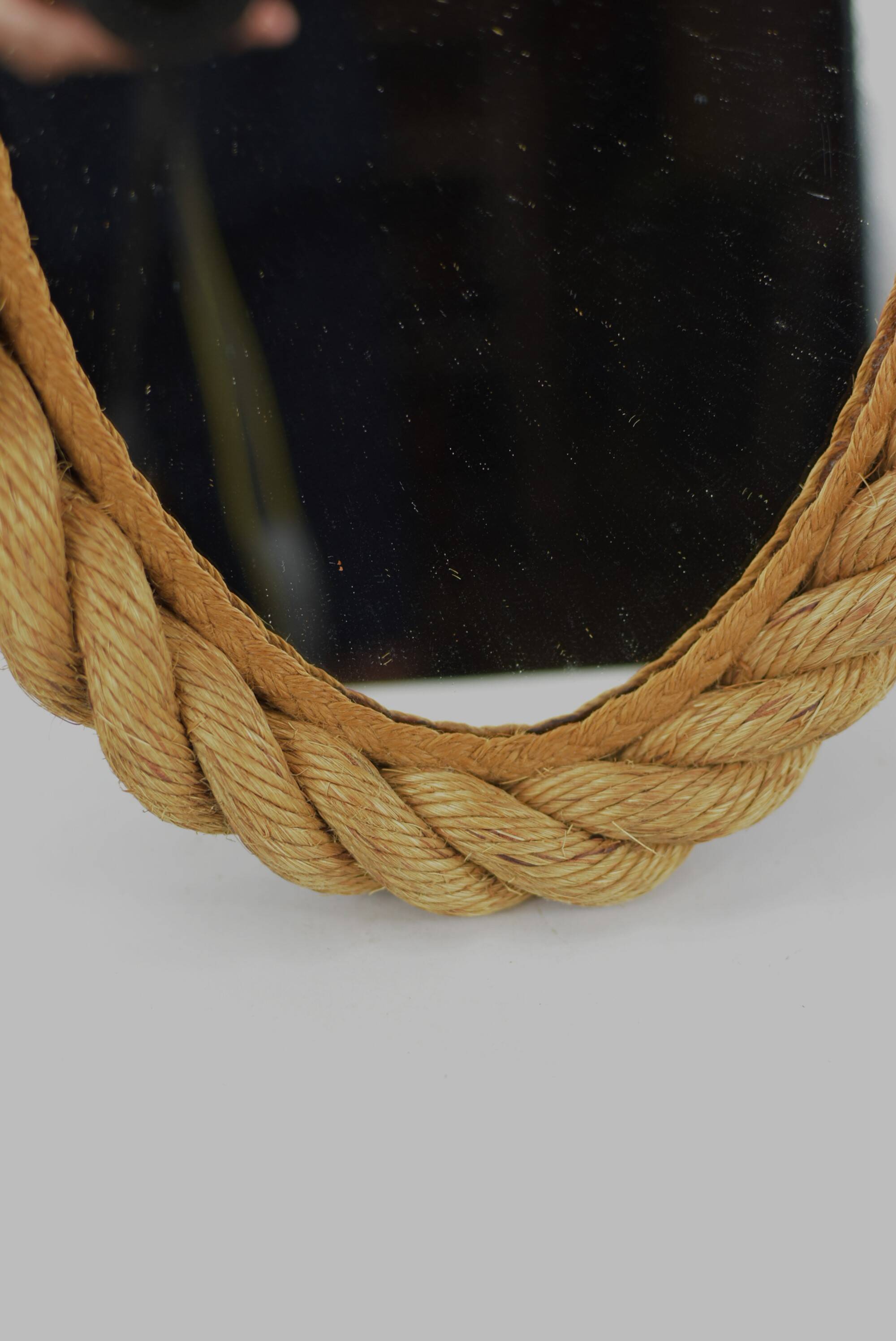 Audoux et Minet oval rope mirror