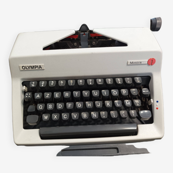 Machine à écrire Olympia Monica blanche