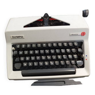 Machine à écrire Olympia Monica blanche
