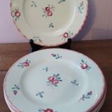 Set of 5 plates of Sarreguemines