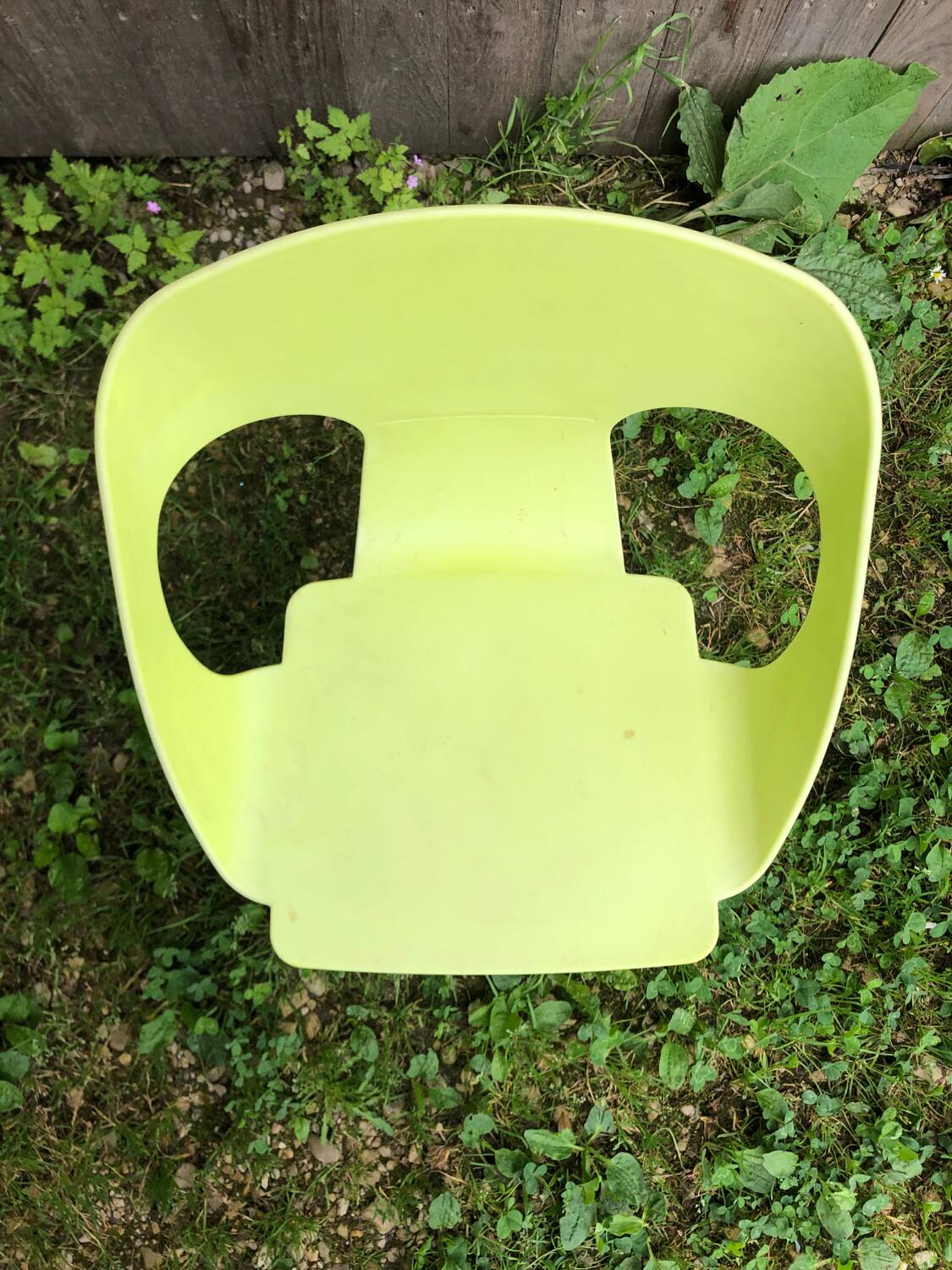 Children's armchair chair rita design by joan gaspar vintage green plastic