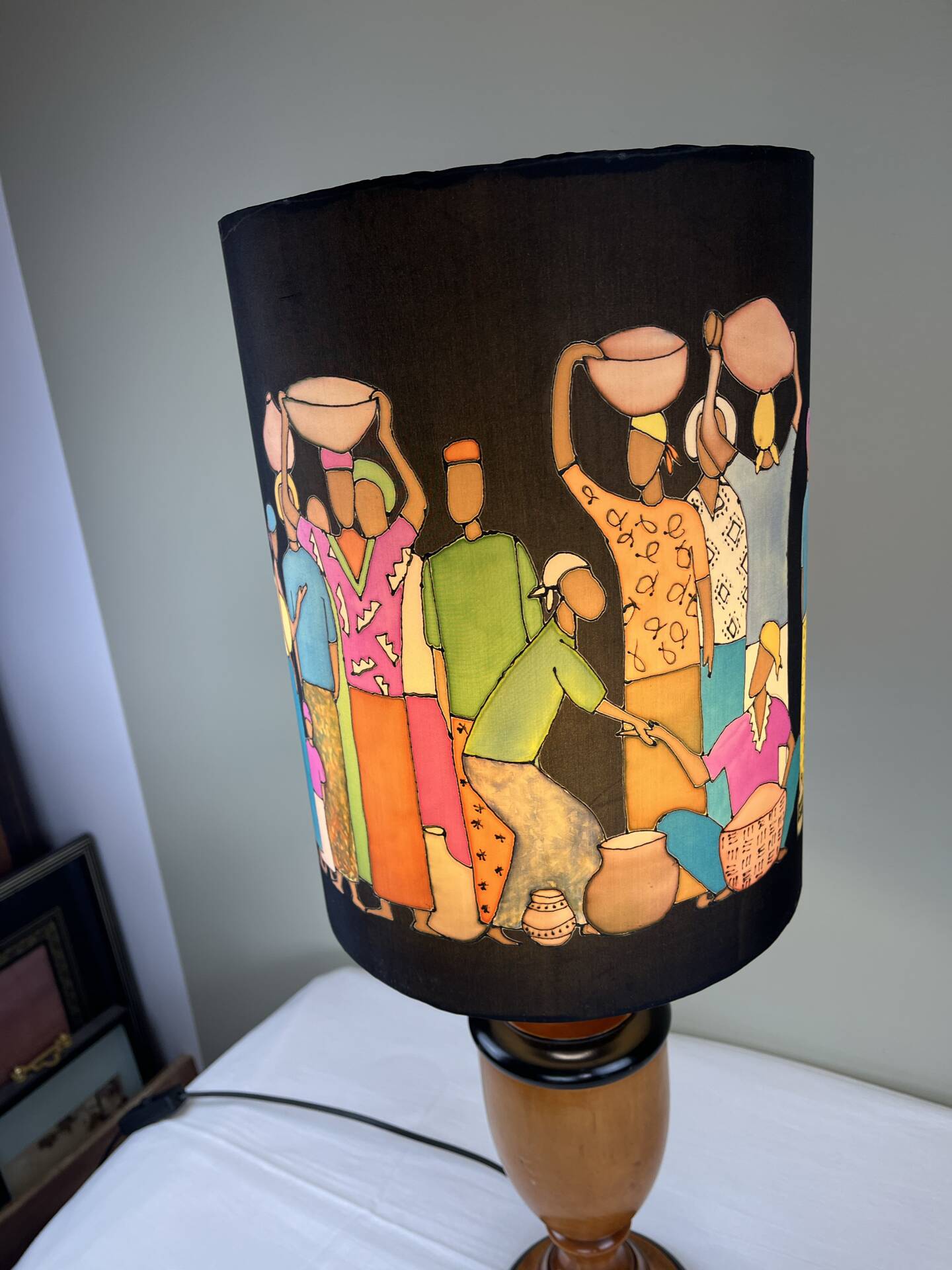 Hand-painted lampshade ambient lamp