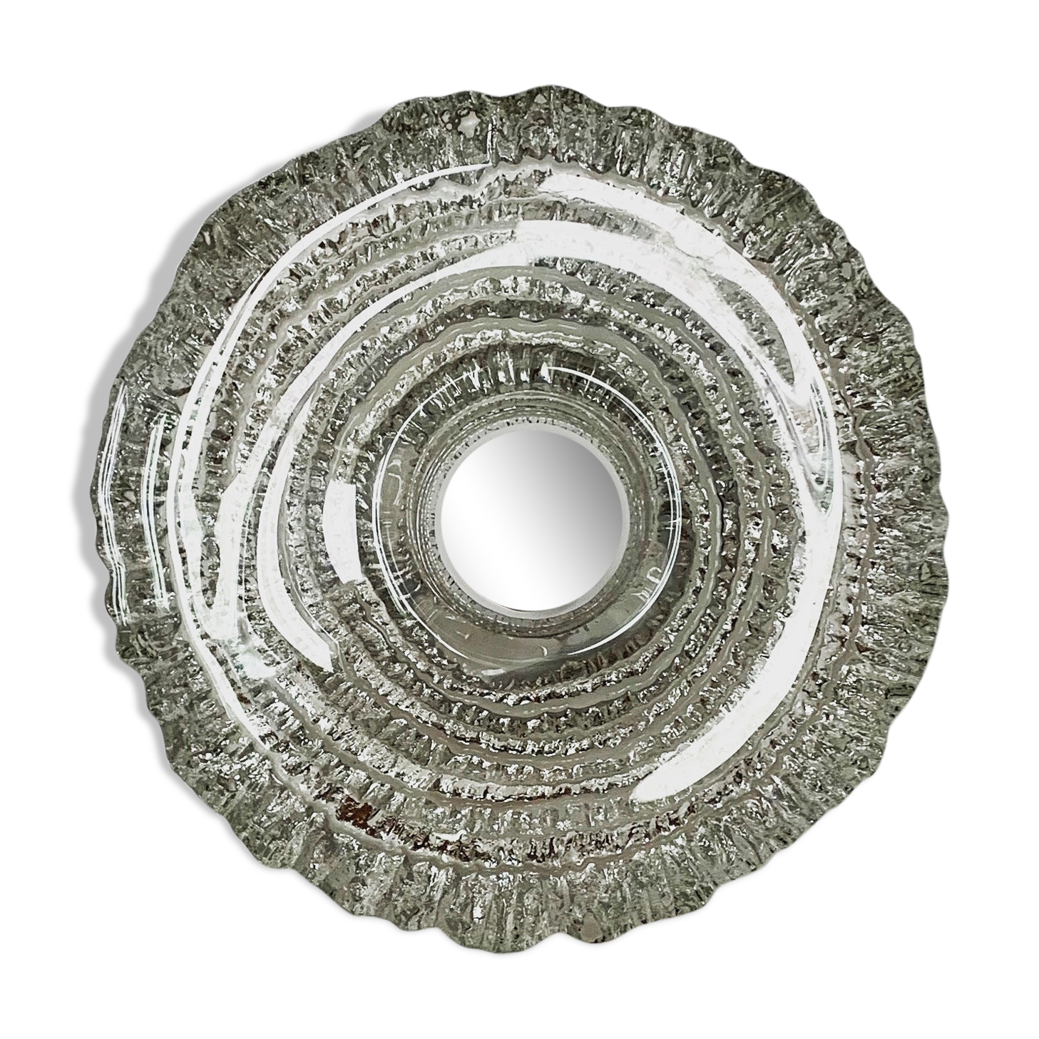 Magnificent Mid Century crystal glass wall lamp by Peill and Putzler