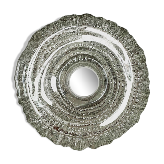 Magnificent Mid Century crystal glass wall lamp by Peill and Putzler