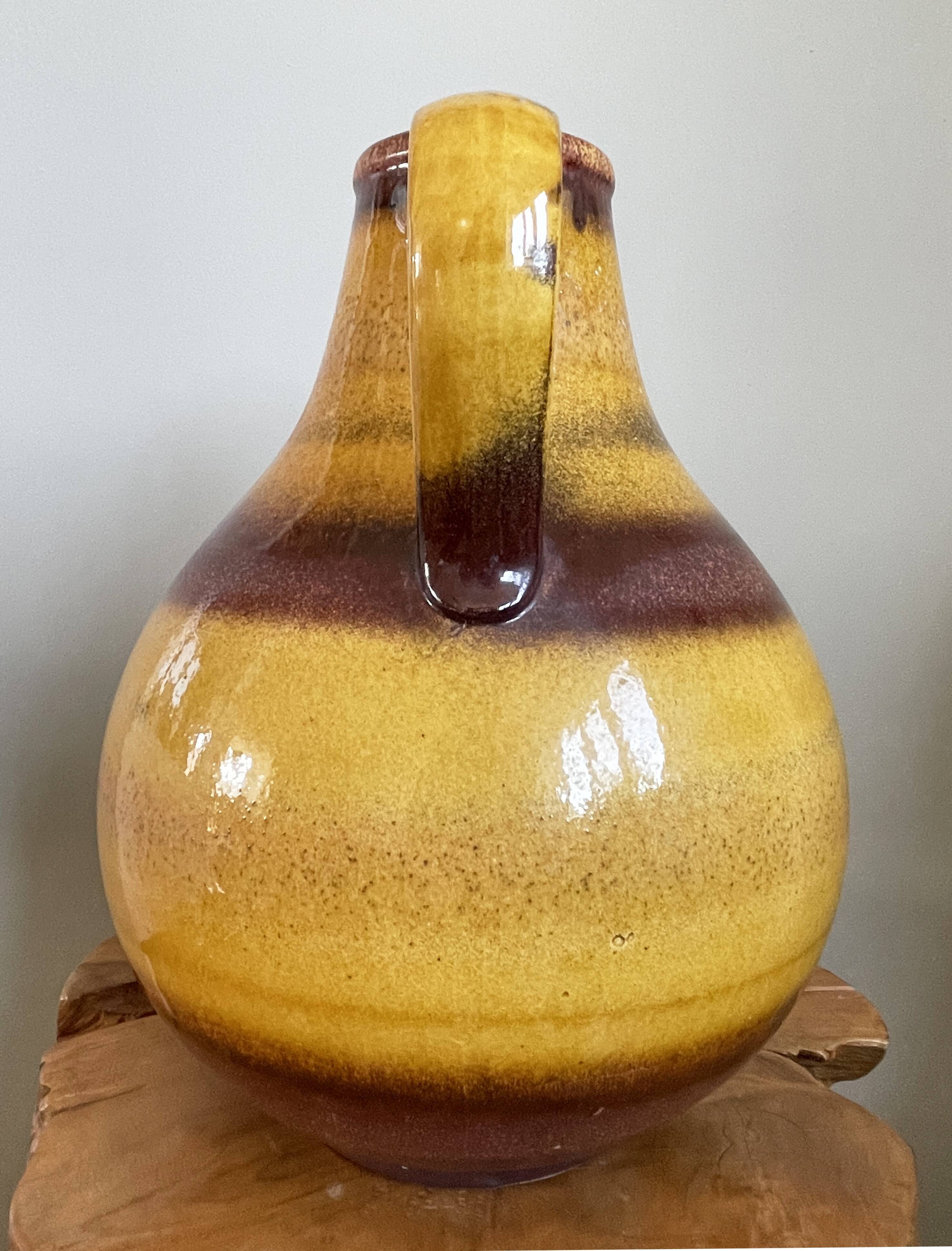 Fritz van Daalen 4736-35 Fat-Lava Vase, Vintage Mid-Century Ceramic Vase from West Germany