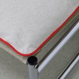 2x vintage lounge chair in chrome, 1970s new cussions