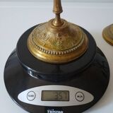 Brass collared candle holders