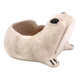 White ceramic frog flower pot by Jean Roger