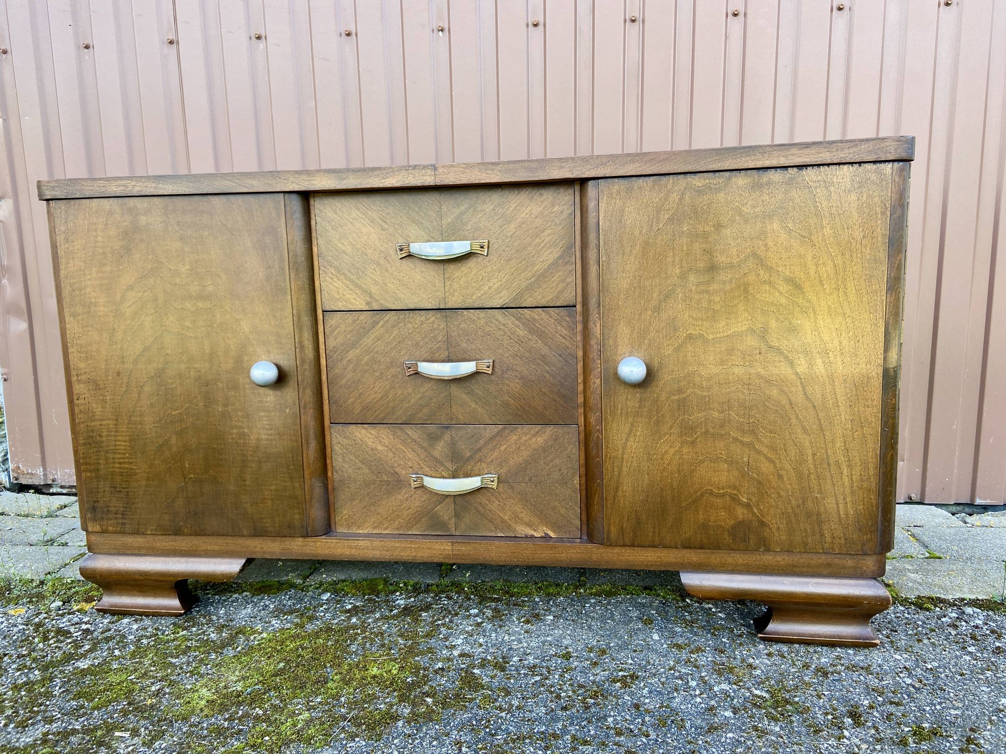 Enfilade Art deco chippendale Mid-century vintage 1950