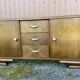 Art deco Chippendale sideboard Mid-century vintage 1950