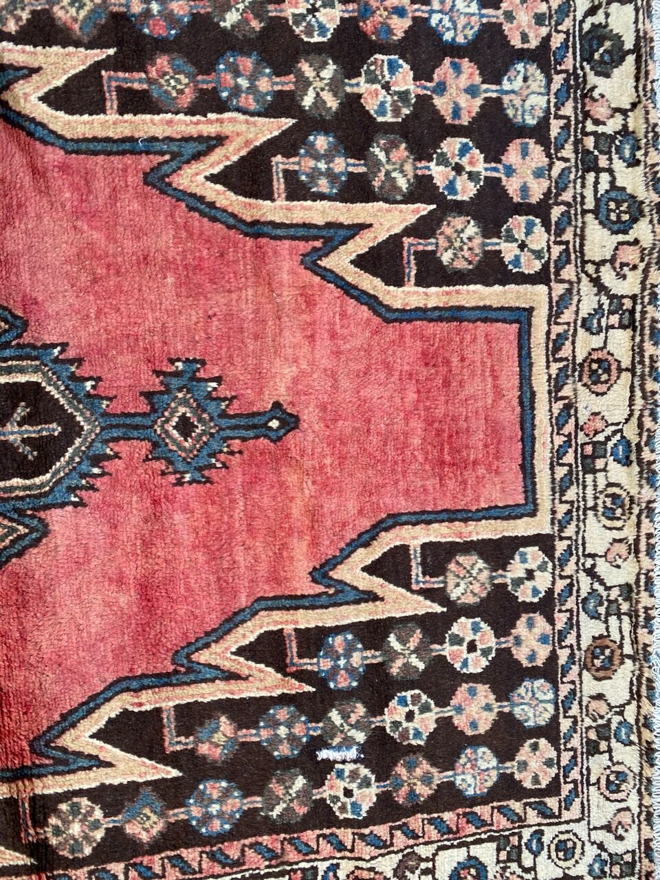 Vintage Persian carpet mazlaghan 126x192 cm