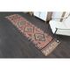 1970s Turkish Oushak Handmade Wool Cotton Orange Runner Rug 84x308