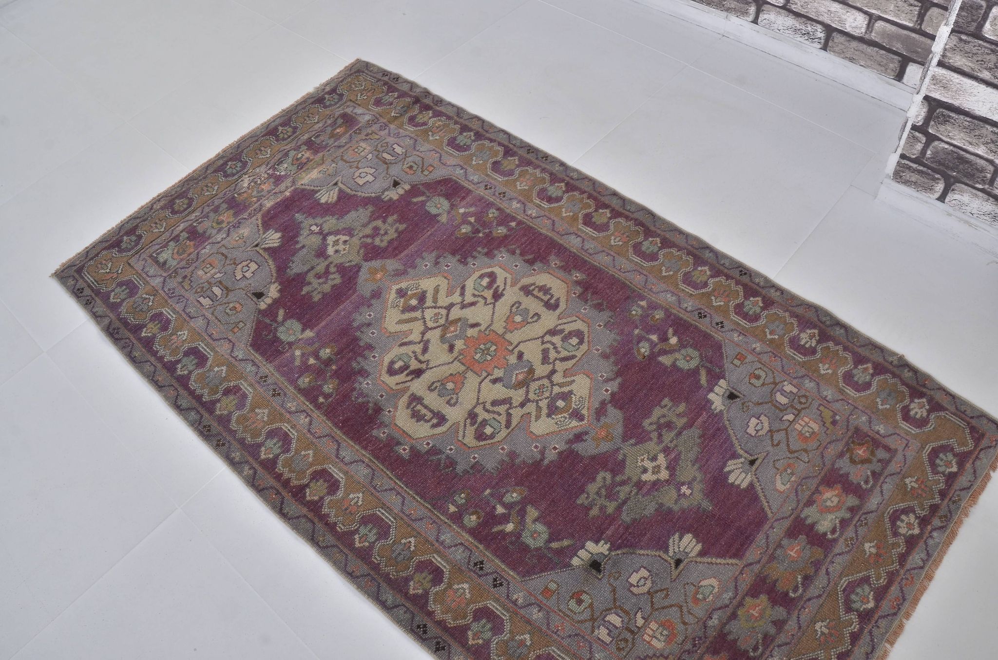 Tapis turc Oushak noué à la main sku 1346