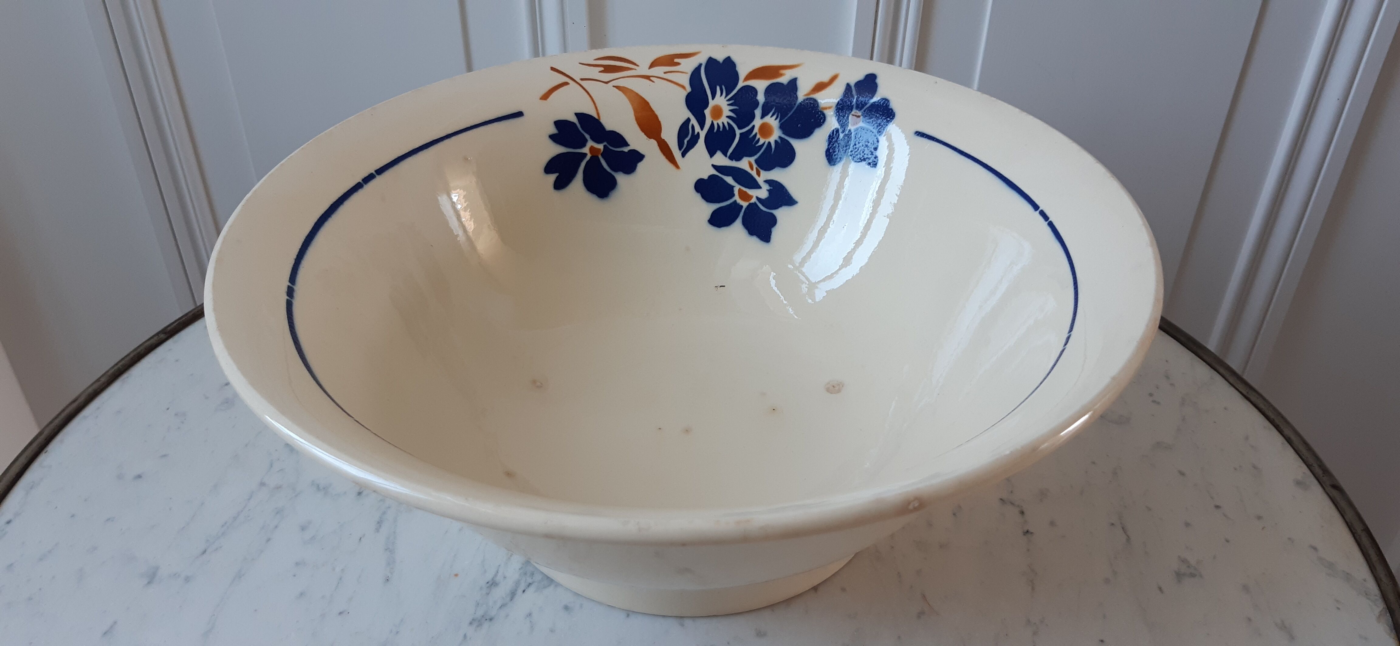 Salad bowl Badonviller model "Tunis" years 30-40