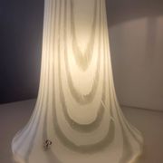 Large mushroom lamp by Peill & Putzler in zebra glass