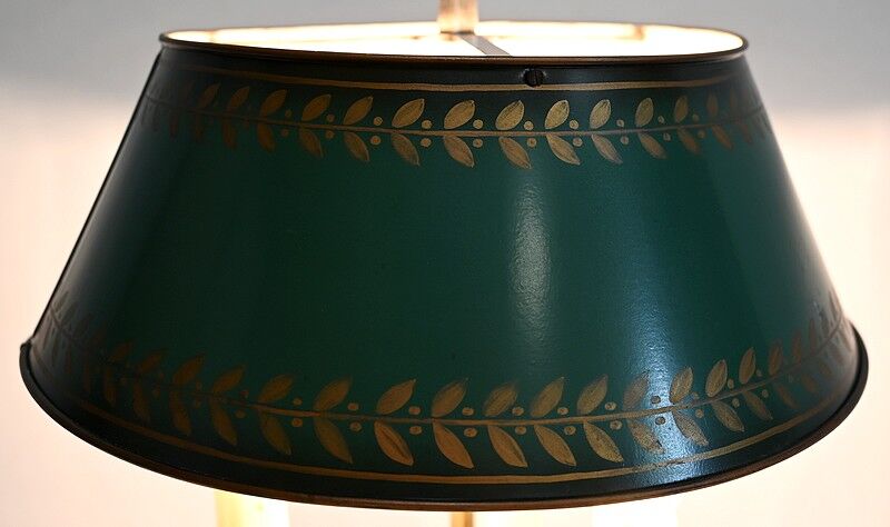 White metal bouillotte lamp, empire style – early twentieth century