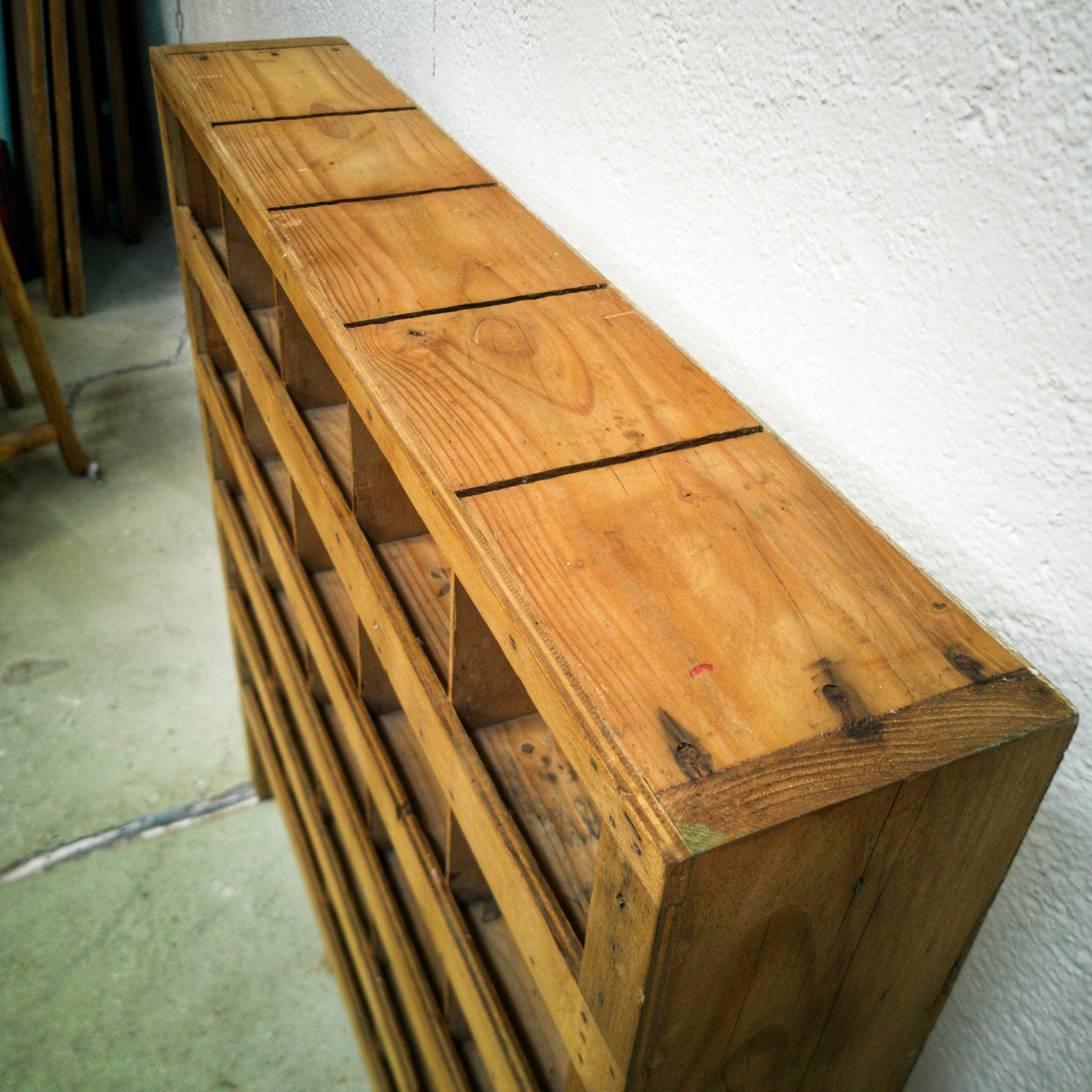 Old shop shelf locker