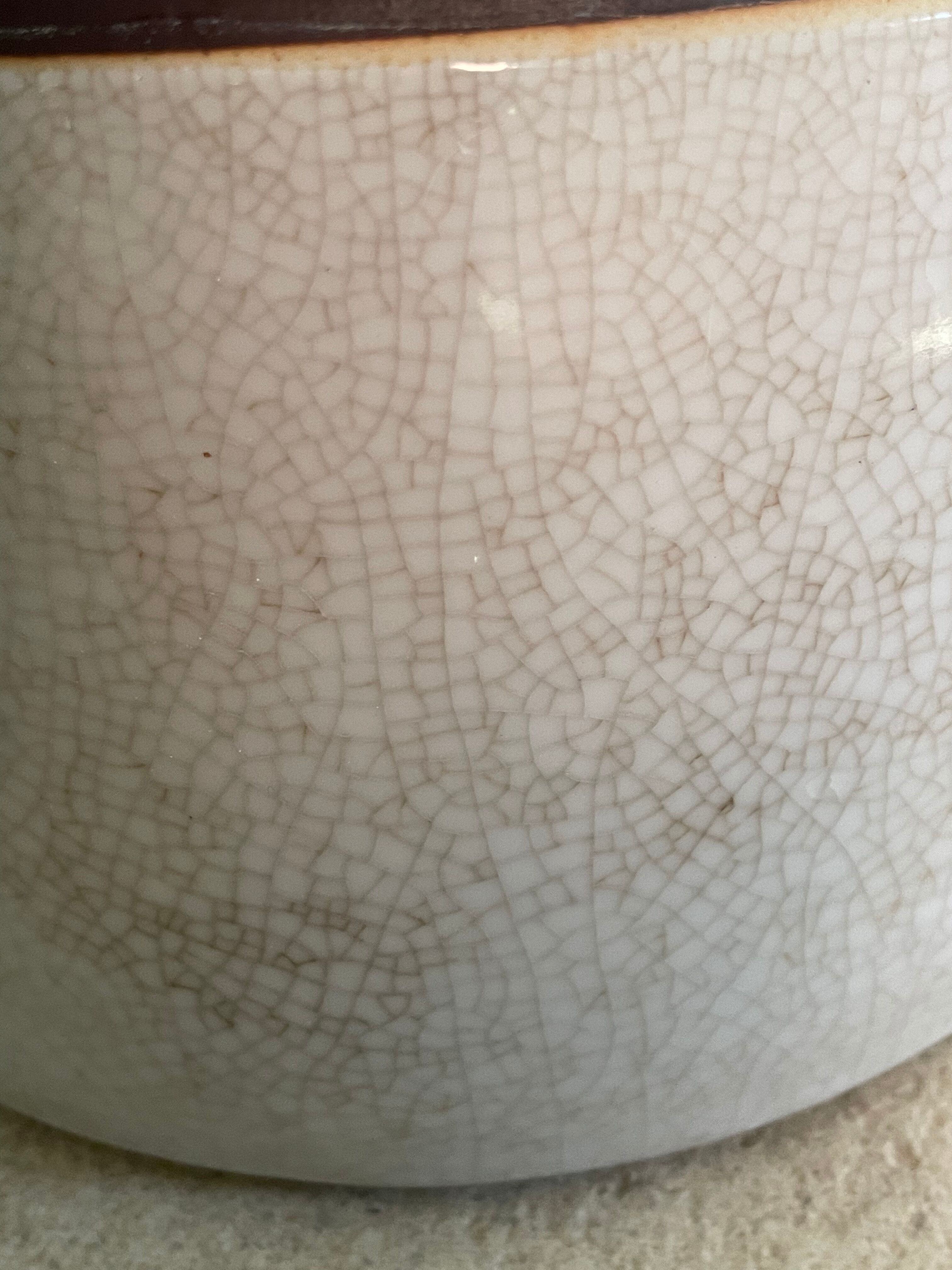 Vintage cracked ceramic umbrella holders