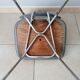 Vintage chair in skai and chrome 1950s