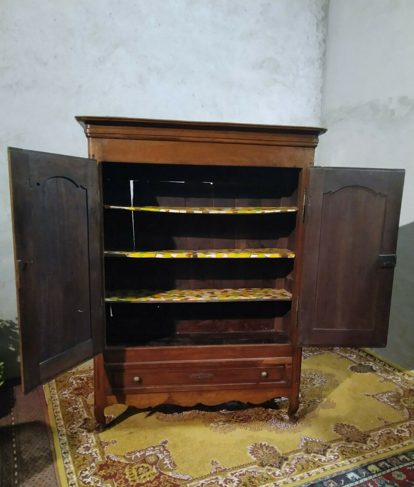 Louis XV oak cabinet