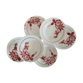 Set of 6 hollow plates old Fenal Frères