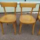 Lot de 4 chaises de bistrot en bois