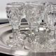Cabaret set Baccarat 8 glasses and silver plated tray