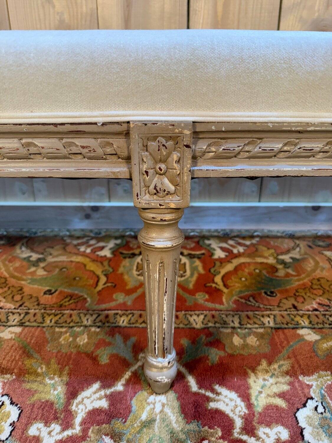 Bench - 6-foot Louis XVI style banquette