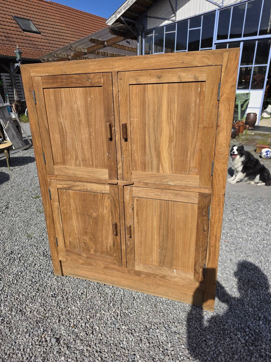 1980s teak 4-door sideboard