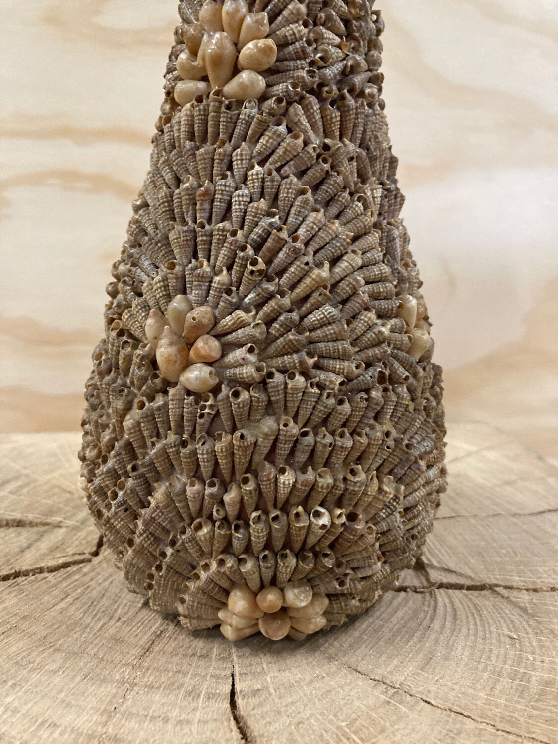 Vase coquillages vintage