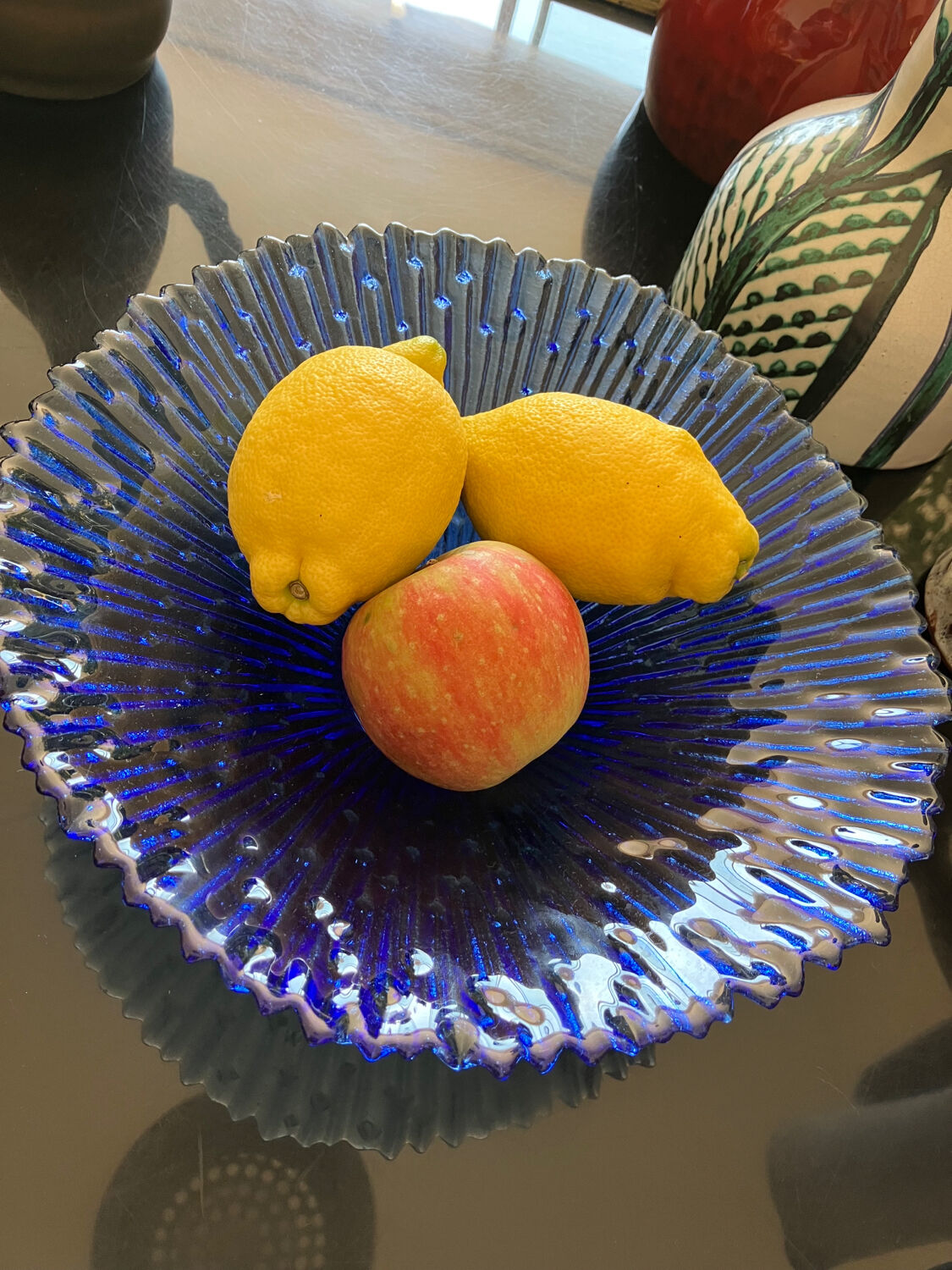 Glass fruit cup