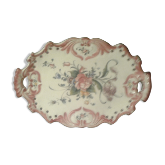 Plat de service en faience de desvres