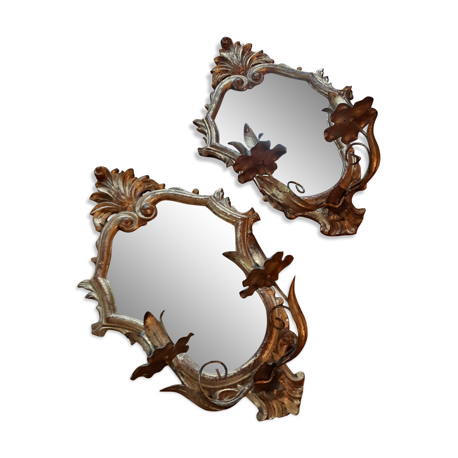 Pair of mirrors  24x37cm