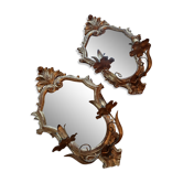 Pair of mirrors  24x37cm