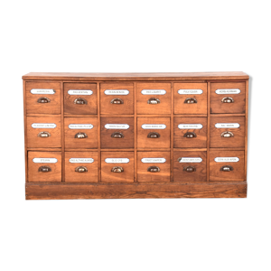 Armoire à tiroirs de pharmacie pharmacie vintage commode de pharmacie