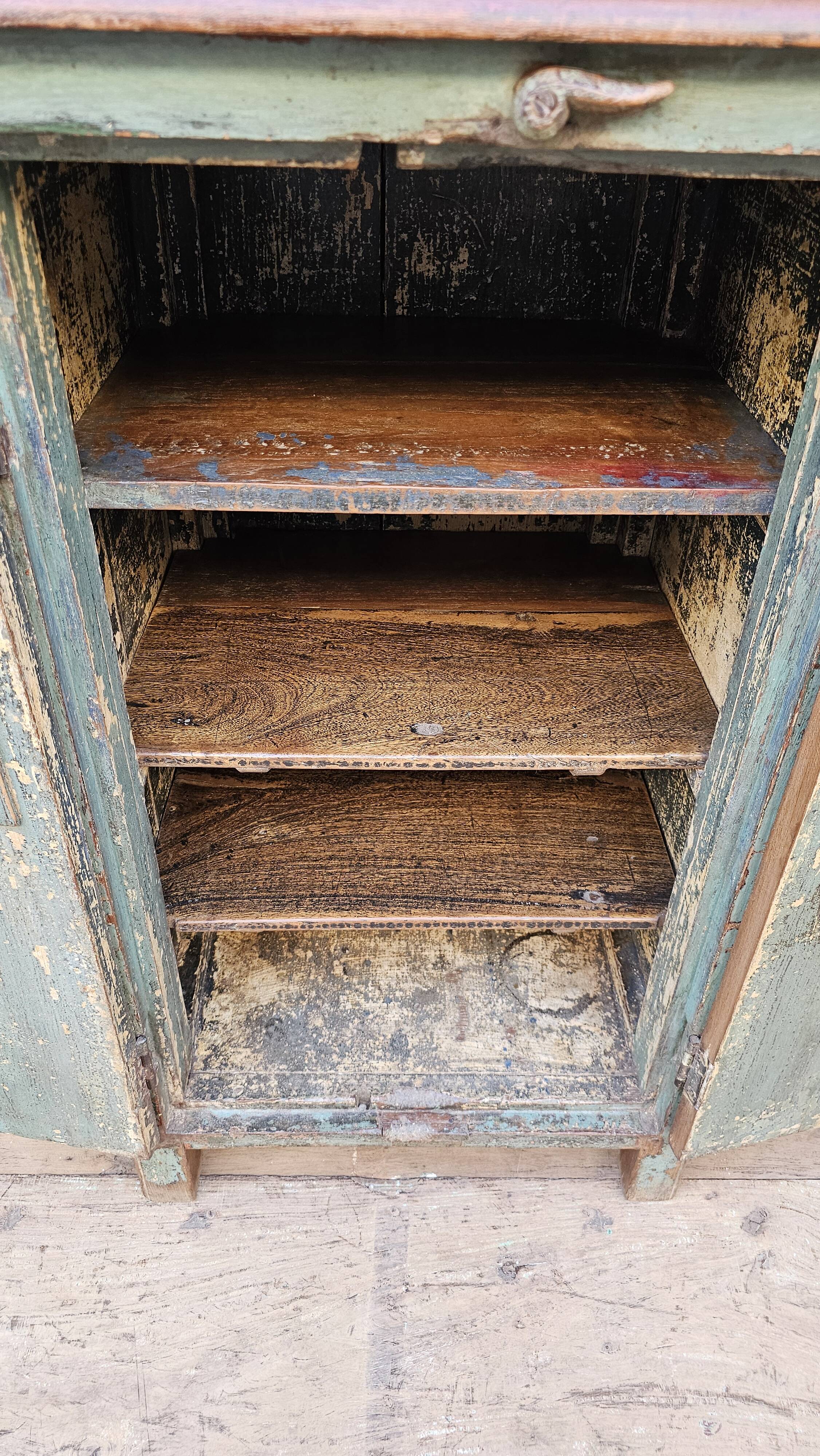Old Burmese teak sideboard