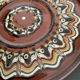 Vintage liqueur service in glazed terracotta