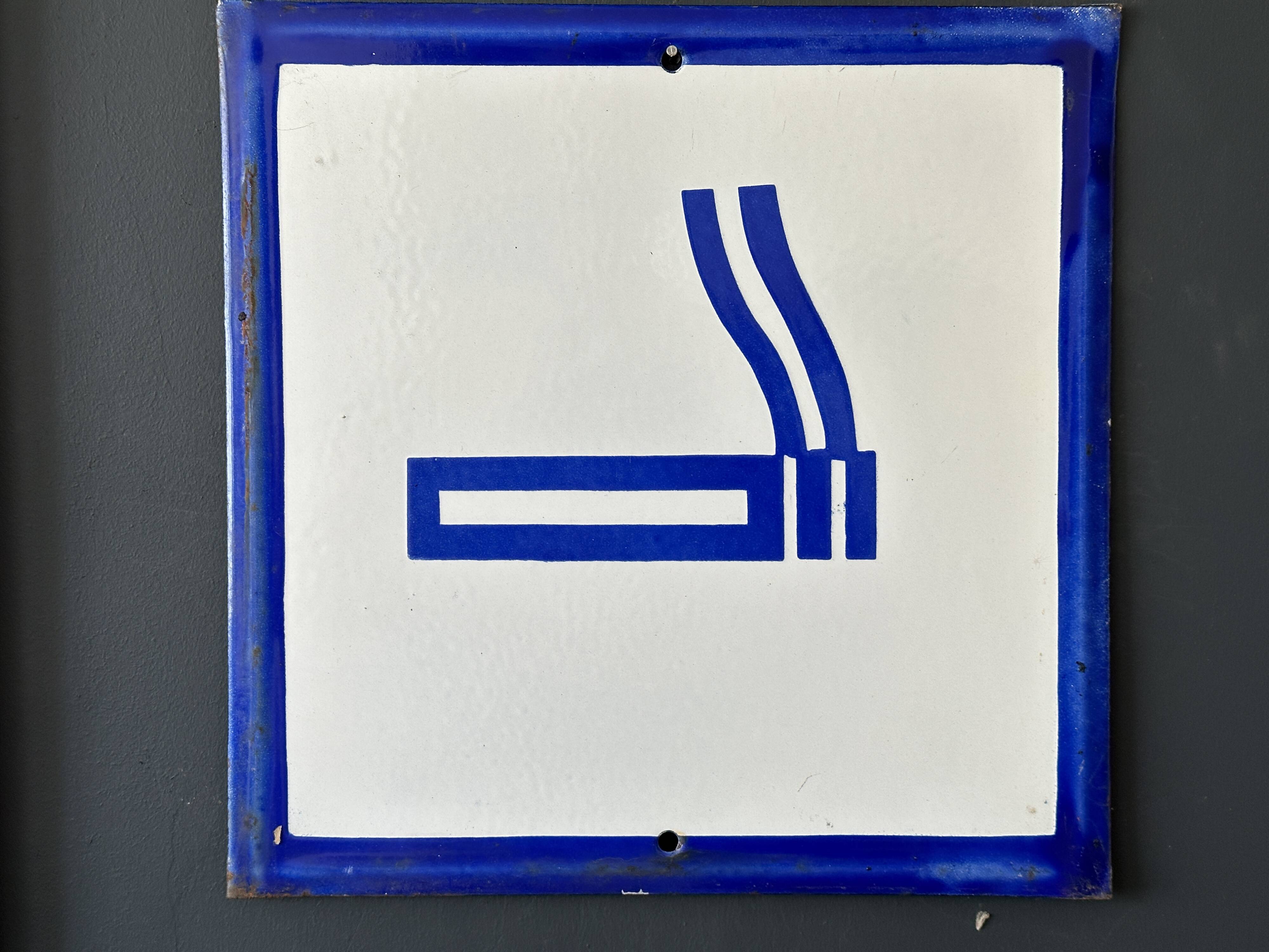 Vintage Europe Industrial Enamel Sign Decoration Architecture