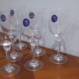Very Nice Set of 6 Berghoff Crystal Wine Glasses