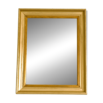 Two-tone wooden mirror