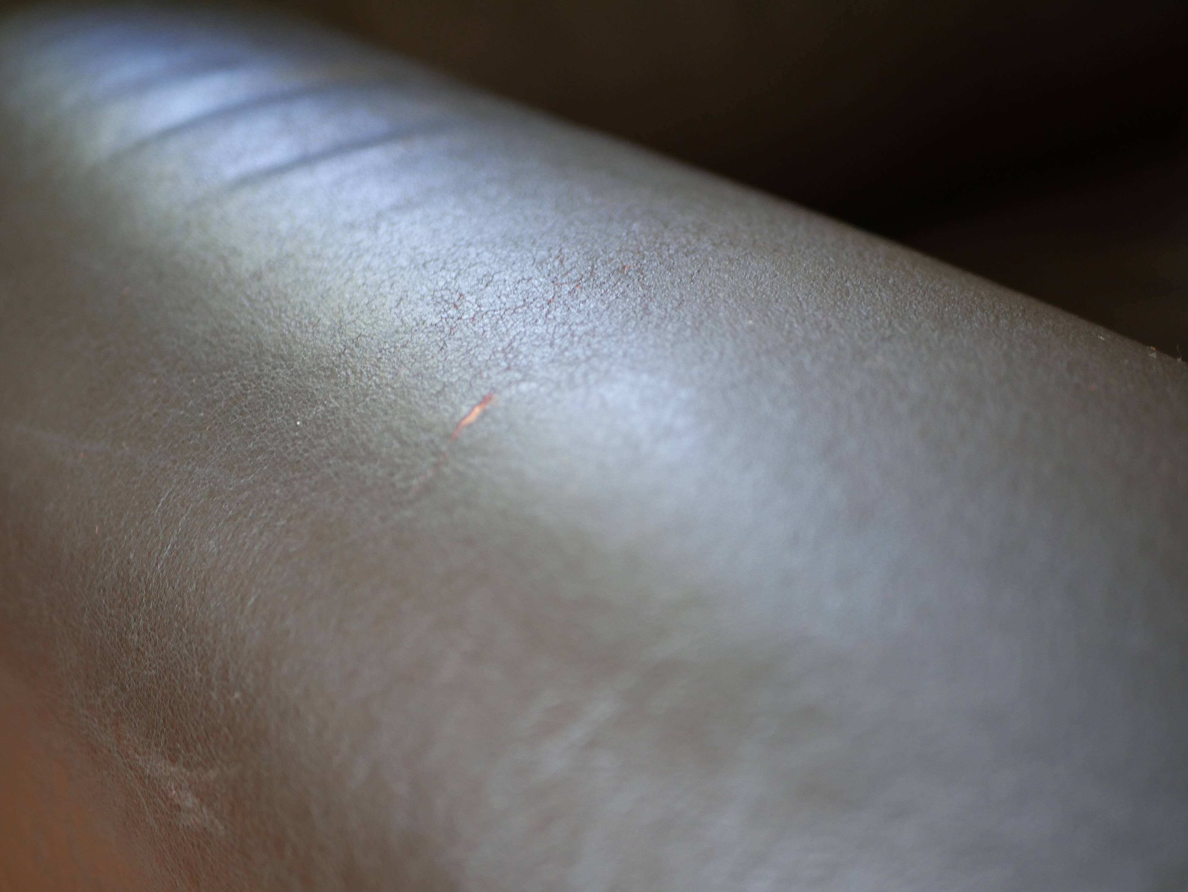 Black leather club chair