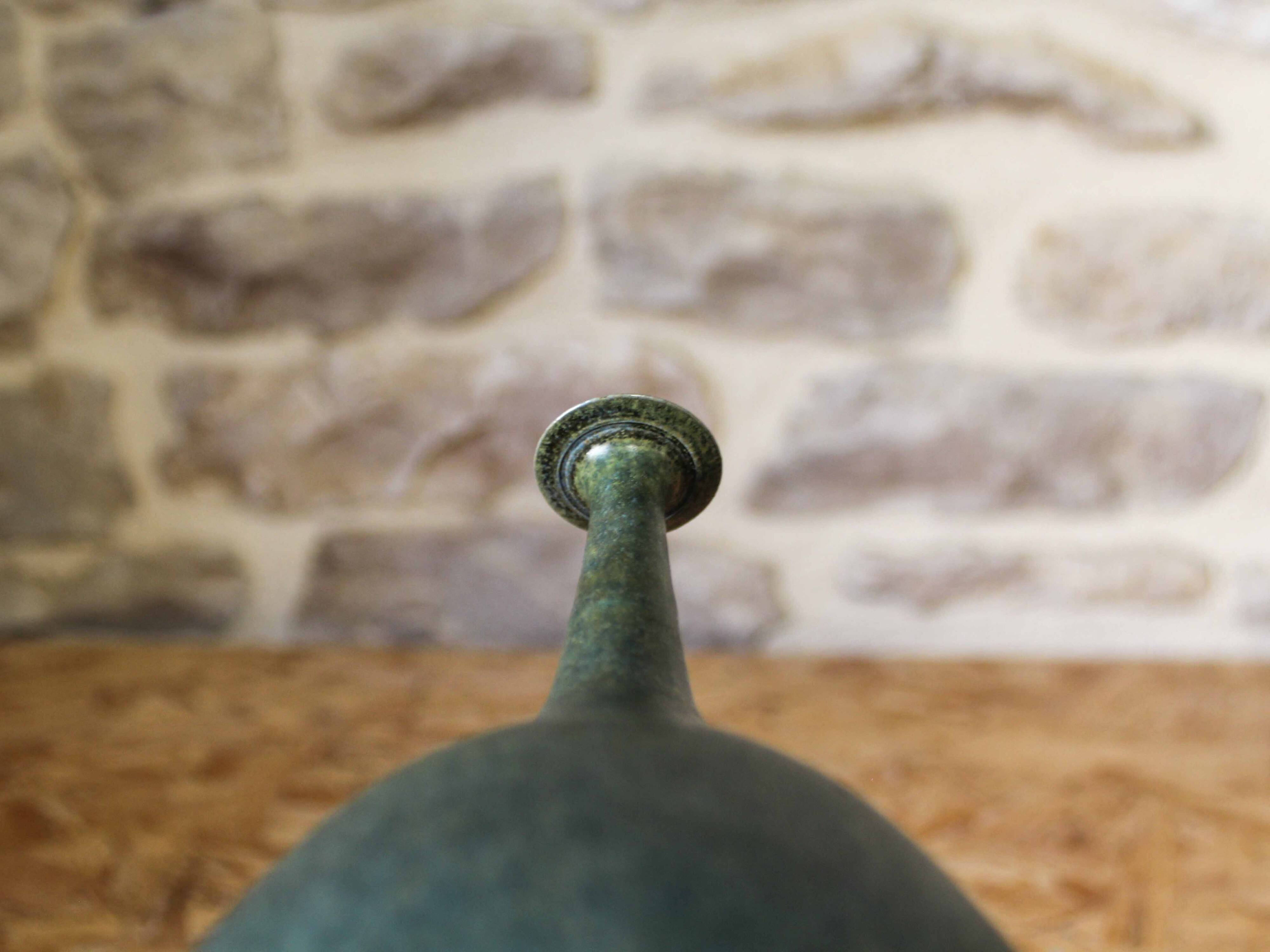 Glazed ceramic bottle vase Gubbels Pottery (Netherlands)
