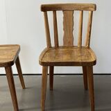 Paire de chaise en pin, probablement d'Axel Einar Hjort