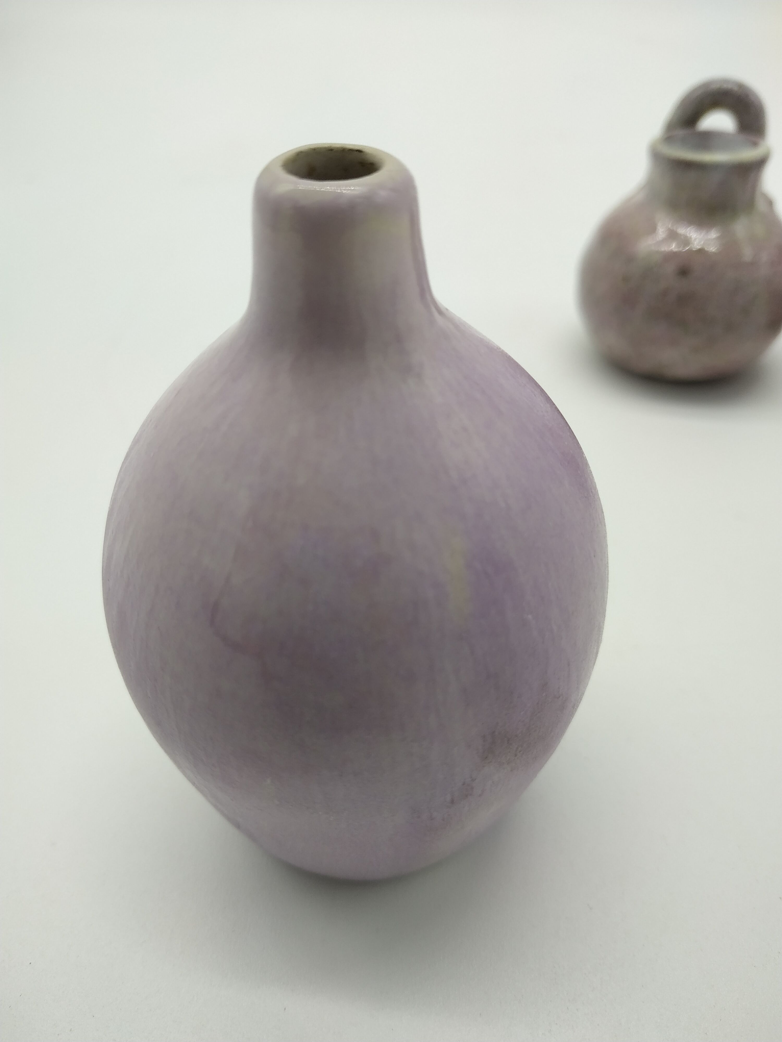 Set of 3 Scandinavian miniature ceramic vases