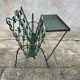 Vintage wrought iron magazine rack, Matego.