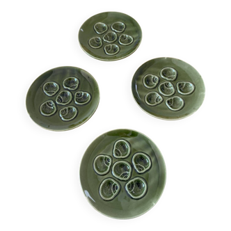 Set de 4 assiettes à escargots