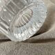 Large Art Deco fan vase in Arques crystal, France 1950