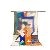 Handmade Colourful Moroccan Wool Rug – Authentic Berber Art & Vibrant Design