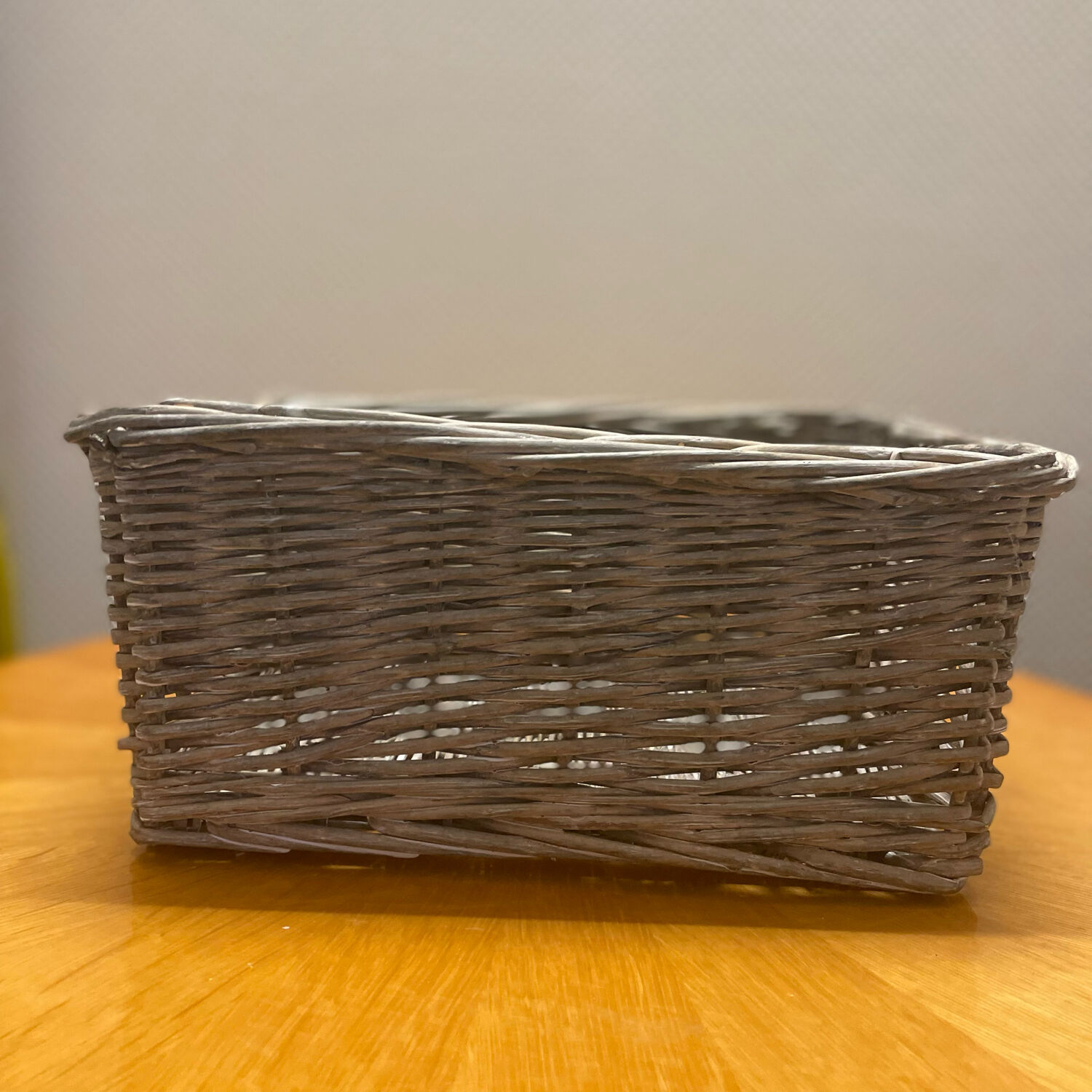 White grey baskets